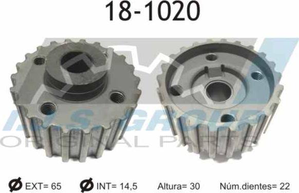 IJS GROUP 18-1020 - Roue dentée, vilebrequin cwaw.fr