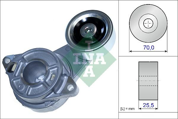 INA 534 0458 10 - Tendeur de courroie, courroie trapézoïdale à nervures cwaw.fr