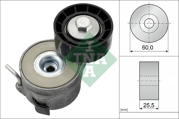 INA 534 0400 10 - Tendeur de courroie, courroie trapézoïdale à nervures cwaw.fr