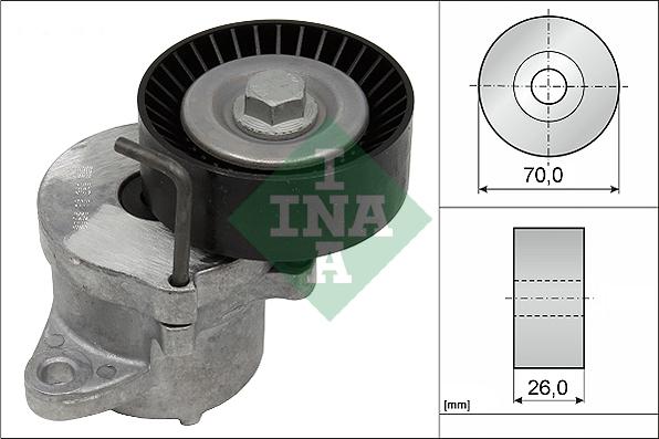 INA 534 0439 10 - Tendeur de courroie, courroie trapézoïdale à nervures cwaw.fr