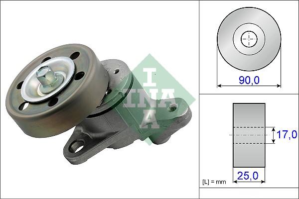 INA 534 0437 10 - Tendeur de courroie, courroie trapézoïdale à nervures cwaw.fr