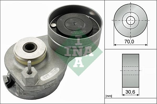 INA 534 0588 10 - Tendeur de courroie, courroie trapézoïdale à nervures cwaw.fr