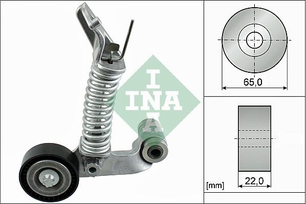 INA 534 0574 10 - Tendeur de courroie, courroie trapézoïdale à nervures cwaw.fr