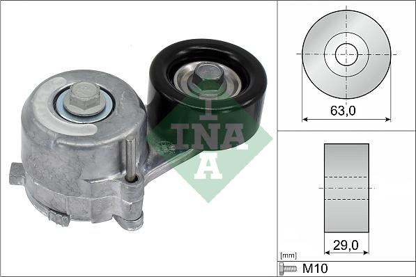 INA 534 0650 10 - Tendeur de courroie, courroie trapézoïdale à nervures cwaw.fr