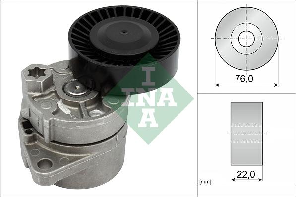 INA 534 0018 10 - Tendeur de courroie, courroie trapézoïdale à nervures cwaw.fr