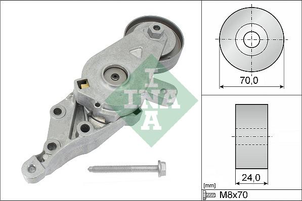 INA 534 0140 30 - Tendeur de courroie, courroie trapézoïdale à nervures cwaw.fr