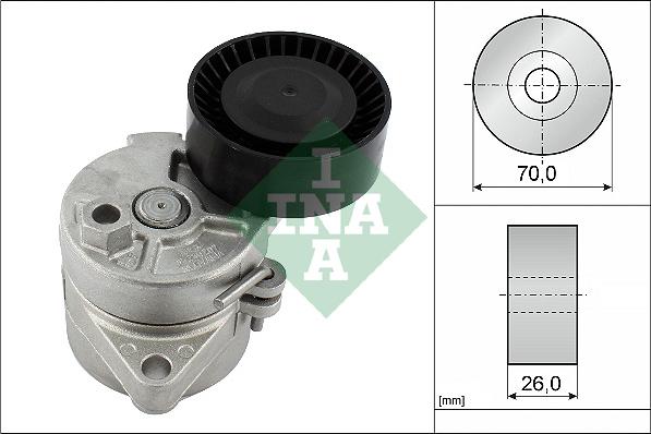 INA 534 0104 10 - Tendeur de courroie, courroie trapézoïdale à nervures cwaw.fr