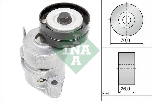 INA 534 0102 30 - Tendeur de courroie, courroie trapézoïdale à nervures cwaw.fr