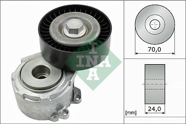 INA 534 0110 20 - Tendeur de courroie, courroie trapézoïdale à nervures cwaw.fr