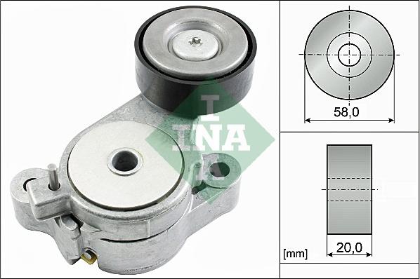 INA 534 0396 10 - Tendeur de courroie, courroie trapézoïdale à nervures cwaw.fr