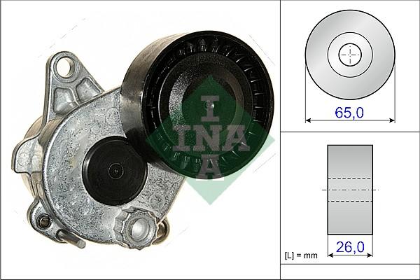 INA 534 0336 10 - Tendeur de courroie, courroie trapézoïdale à nervures cwaw.fr