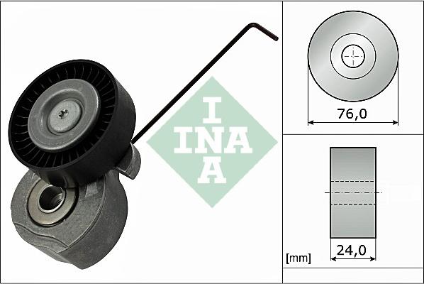 INA 534 0324 10 - Tendeur de courroie, courroie trapézoïdale à nervures cwaw.fr