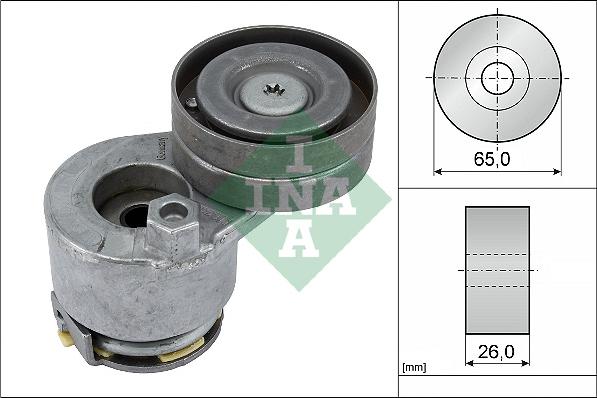 INA 534 0240 10 - Tendeur de courroie, courroie trapézoïdale à nervures cwaw.fr