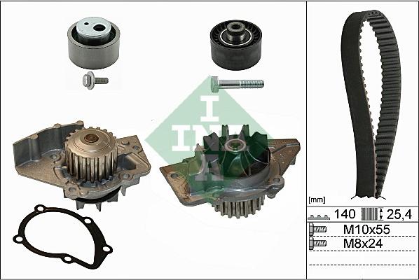 INA 530 0440 30 - Pompe à eau + kit de courroie de distribution cwaw.fr