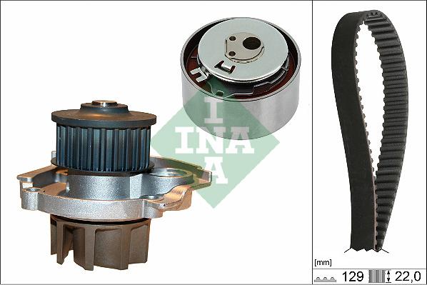 INA 530 0462 30 - Pompe à eau + kit de courroie de distribution cwaw.fr