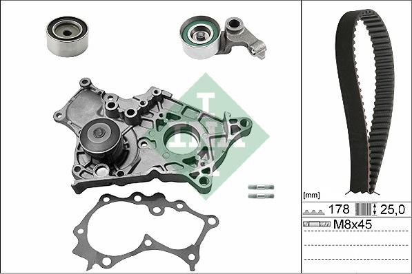 INA 530 0422 30 - Pompe à eau + kit de courroie de distribution cwaw.fr