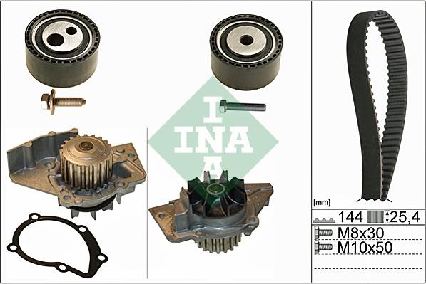 INA 530 0474 30 - Pompe à eau + kit de courroie de distribution cwaw.fr