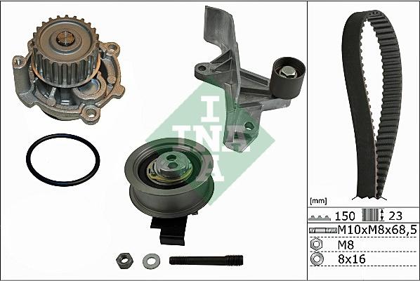 INA 530 0546 31 - Pompe à eau + kit de courroie de distribution cwaw.fr