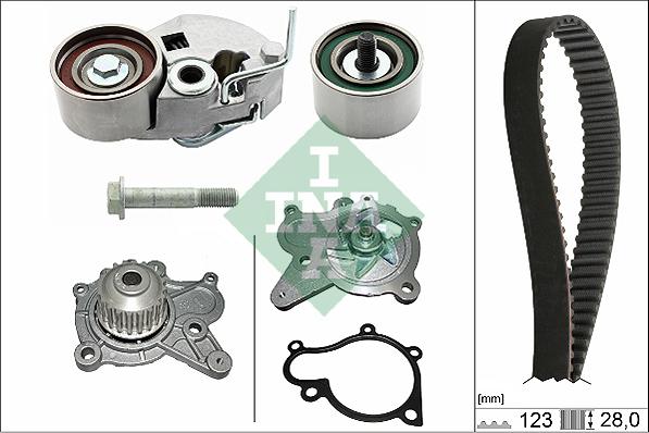 INA 530 0542 30 - Pompe à eau + kit de courroie de distribution cwaw.fr