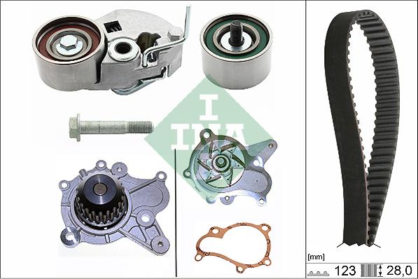 INA 530 0542 31 - Pompe à eau + kit de courroie de distribution cwaw.fr