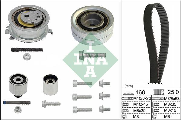 INA 530 0550 10 - Kit de distribution cwaw.fr