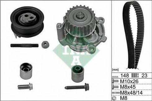 INA 530 0584 30 - Pompe à eau + kit de courroie de distribution cwaw.fr