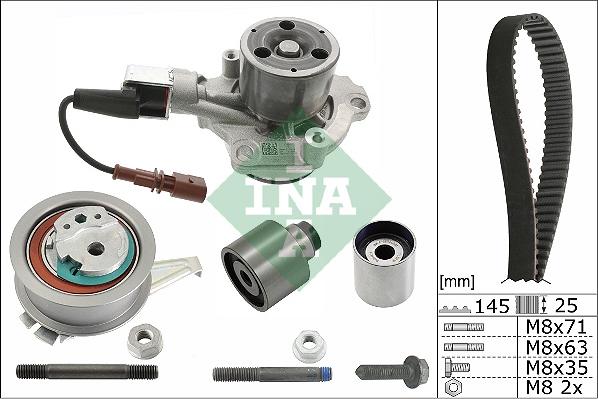 INA 530 0699 30 - Pompe à eau + kit de courroie de distribution cwaw.fr