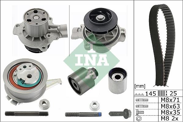 INA 530 0650 31 - Pompe à eau + kit de courroie de distribution cwaw.fr