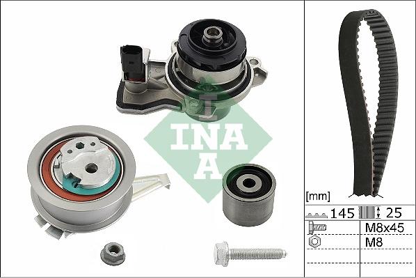 INA 530 0665 30 - Pompe à eau + kit de courroie de distribution cwaw.fr