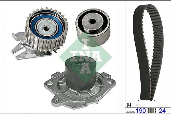 INA 530 0620 30 - Pompe à eau + kit de courroie de distribution cwaw.fr