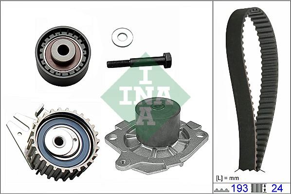 INA 530 0623 30 - Pompe à eau + kit de courroie de distribution cwaw.fr