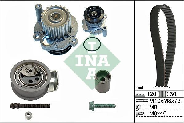 INA 530 0091 31 - Pompe à eau + kit de courroie de distribution cwaw.fr