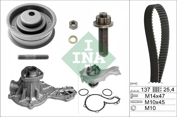 INA 530000330 - Pompe à eau + kit de courroie de distribution cwaw.fr