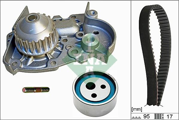 INA 530 0018 31 - Pompe à eau + kit de courroie de distribution cwaw.fr