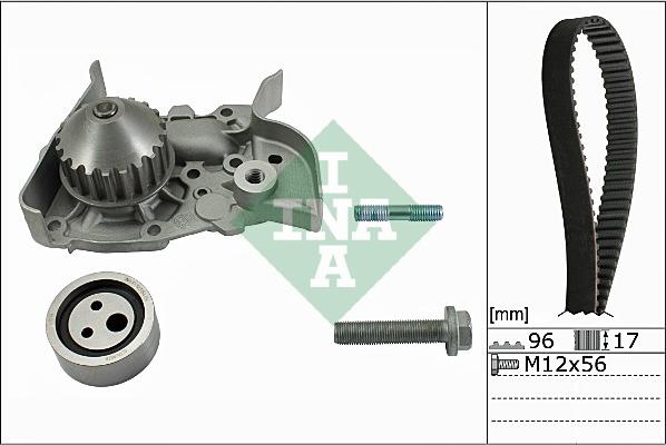 INA 530 0191 30 - Pompe à eau + kit de courroie de distribution cwaw.fr