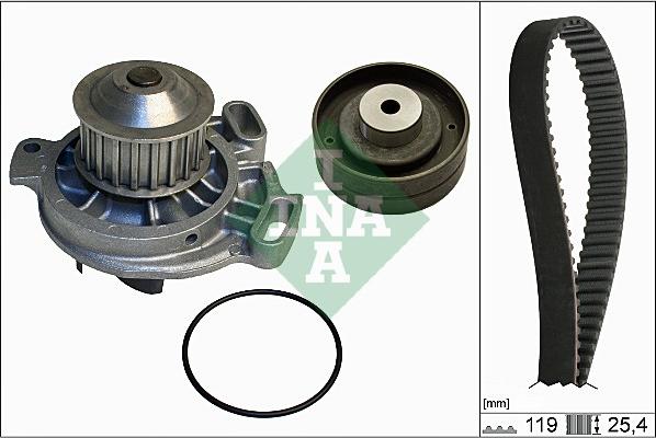 INA 530 0152 30 - Pompe à eau + kit de courroie de distribution cwaw.fr