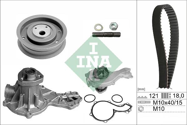 INA 530 0162 30 - Pompe à eau + kit de courroie de distribution cwaw.fr