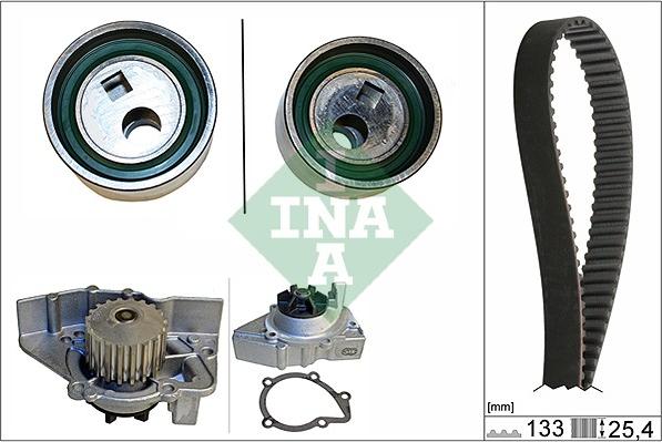 INA 530 0106 30 - Pompe à eau + kit de courroie de distribution cwaw.fr