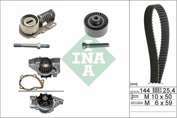 INA 530 0115 30 - Pompe à eau + kit de courroie de distribution cwaw.fr