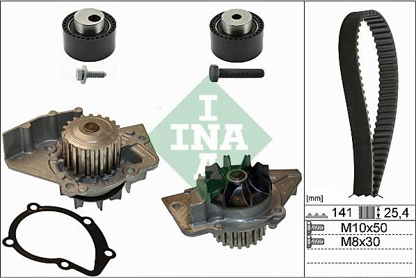 INA 530 0111 30 - Pompe à eau + kit de courroie de distribution cwaw.fr