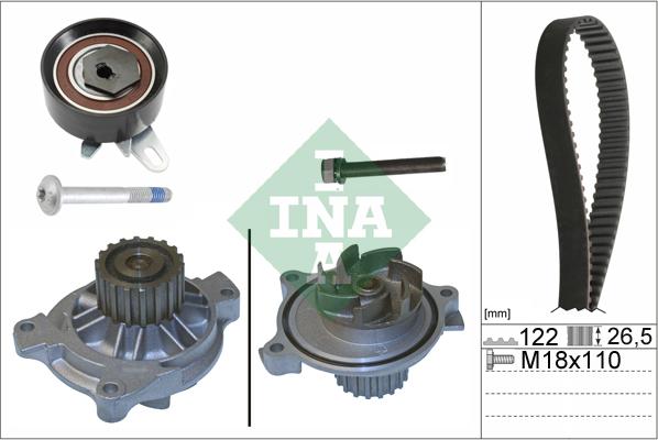 INA 530 0175 31 - Pompe à eau + kit de courroie de distribution cwaw.fr