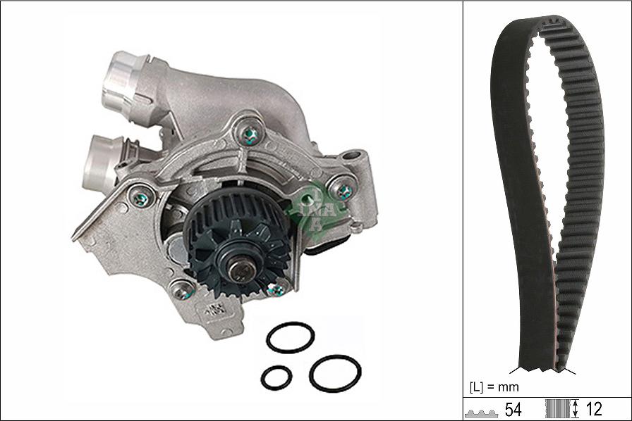 INA 530 0845 30 - Pompe à eau + kit de courroie de distribution cwaw.fr