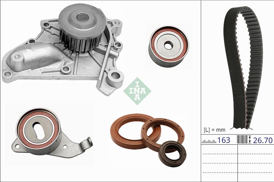 INA 530 0868 30 - Pompe à eau + kit de courroie de distribution cwaw.fr