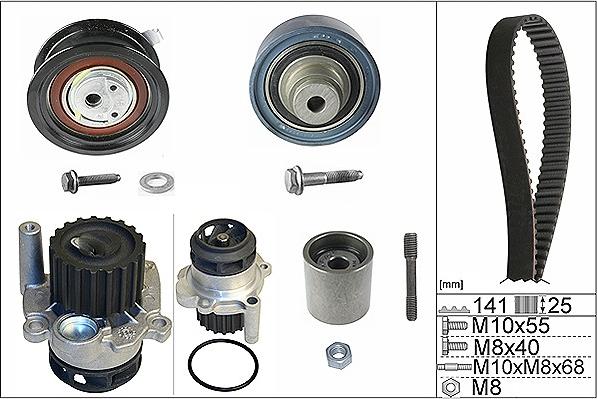 INA 530 0361 32 - Pompe à eau + kit de courroie de distribution cwaw.fr