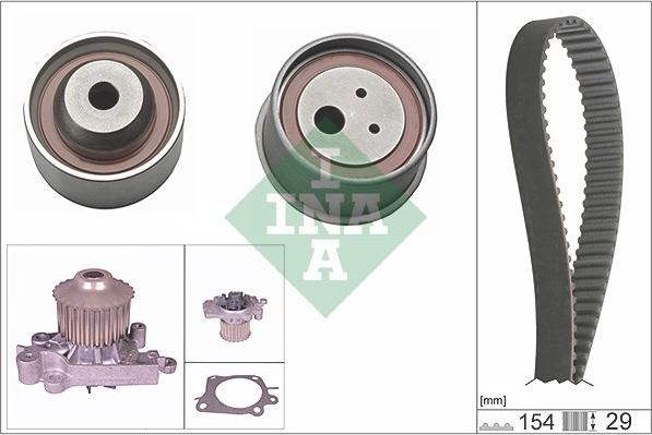 INA 530 0307 30 - Pompe à eau + kit de courroie de distribution cwaw.fr