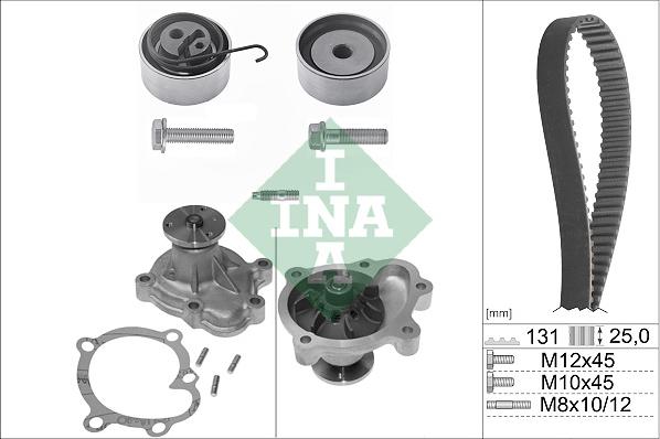 INA 530033830 - Pompe à eau + kit de courroie de distribution cwaw.fr