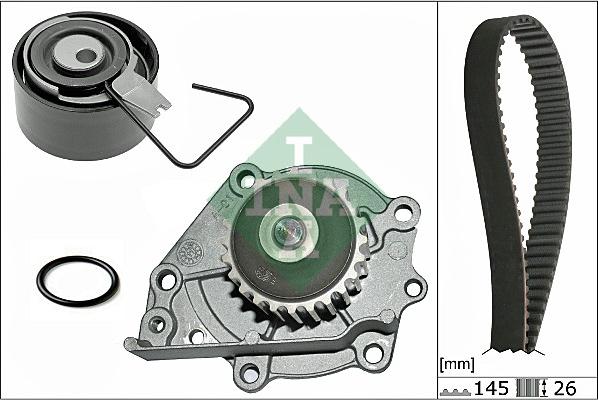 INA 530 0376 30 - Pompe à eau + kit de courroie de distribution cwaw.fr