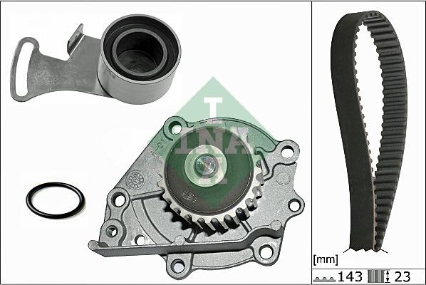 INA 530 0242 30 - Pompe à eau + kit de courroie de distribution cwaw.fr