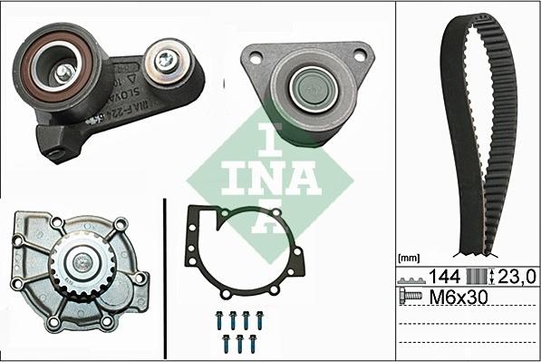 INA 530 0250 30 - Pompe à eau + kit de courroie de distribution cwaw.fr