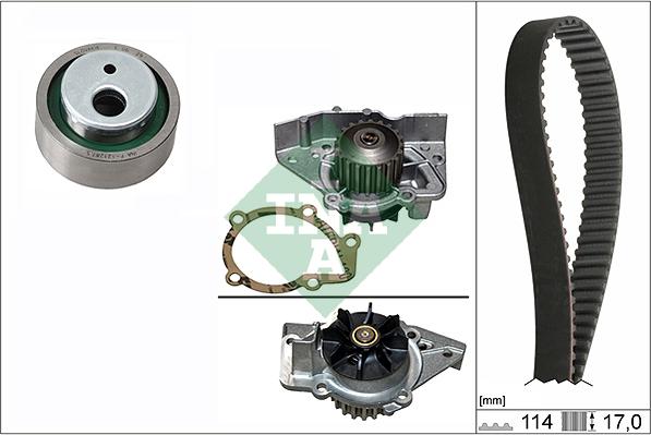 INA 530 0258 31 - Pompe à eau + kit de courroie de distribution cwaw.fr